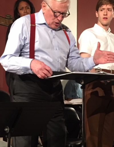 With mentor and friend Len Cariou in Sea Dog Theater's reading of Inherit the Wind